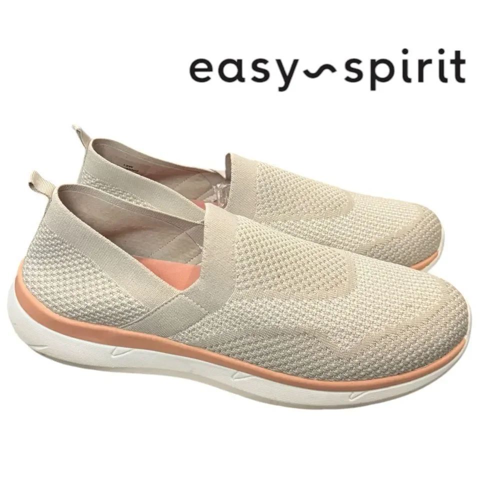 Easy Spirit Womens Savanah 2 Grey Knit Casual Walking Shoes Sneakers 12 12W